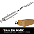 106-0114 Cat-Back Exhaust System, Made of Aluminized Steel, Direct-Fit Exhaust Series