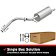 106-0134 Cat-Back Exhaust System, 1.5L, 4Cyl, Made of Aluminized Steel, Direct-Fit Exhaust Series