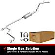 106-0144 Cat-Back Exhaust System, 4.0L, 6Cyl, Made of Aluminized Steel, Direct-Fit Exhaust Series