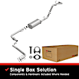 2005 Nissan Frontier - Direct-Fit Exhaust Series, Cat-Back, Exhaust System, 2.5L 4Cyl, Made of Aluminized Steel