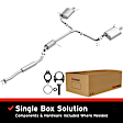 106-0148 Cat-Back Exhaust System, 2.4L, 4Cyl, Made of Aluminized Steel, Direct-Fit Exhaust Series