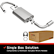106-0161 Cat-Back Exhaust System, 1.8L, 4Cyl, Made of Aluminized Steel, Direct-Fit Exhaust Series