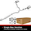 106-0163 Cat-Back Exhaust System, 3.0L, 6Cyl, Made of Aluminized Steel, Direct-Fit Exhaust Series