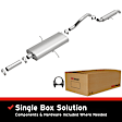 106-0185 Cat-Back Exhaust System, 3.3L, 6Cyl, Made of Aluminized Steel, Direct-Fit Exhaust Series
