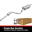1999 Volkswagen Jetta - Direct-Fit Exhaust Series, Cat-Back, Exhaust System, 2.0L 4Cyl, Made of Aluminized Steel