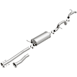 106-0200 Cat-Back Exhaust System, Made of Aluminized Steel, Direct-Fit Exhaust Series