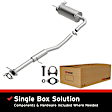 106-0246 Cat-Back Exhaust System, Made of Aluminized Steel, Direct-Fit Exhaust Series