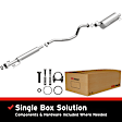 106-0247 Cat-Back Exhaust System, 1.6L, 4Cyl, Made of Aluminized Steel, Direct-Fit Exhaust Series