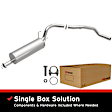 106-0258 Cat-Back Exhaust System, 3.0L, 6Cyl, Made of Aluminized Steel, Direct-Fit Exhaust Series