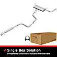106-0259 Cat-Back Exhaust System, Made of Aluminized Steel, Direct-Fit Exhaust Series