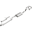 106-0263 Cat-Back Exhaust System, Made of Aluminized Steel, Direct-Fit Exhaust Series