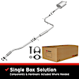 106-0268 Cat-Back Exhaust System, Made of Aluminized Steel, Direct-Fit Exhaust Series