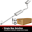 106-0277 Cat-Back Exhaust System, 3.5L, 6Cyl, Made of Aluminized Steel, Direct-Fit Exhaust Series