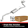 106-0279 Cat-Back Exhaust System, 3.6L, 6Cyl, Made of Aluminized Steel, Direct-Fit Exhaust Series