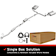 106-0293 Cat-Back Exhaust System, 3.0L, 6Cyl, Made of Aluminized Steel, Direct-Fit Exhaust Series