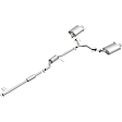 2003 Acura CL - Direct-Fit Exhaust Series, Cat-Back, Exhaust System, 3.2L 6Cyl, Made of Aluminized Steel