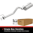 106-0324 Cat-Back Exhaust System, 2.4L, 4Cyl, Made of Aluminized Steel, Direct-Fit Exhaust Series