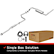 1991 Honda Civic - Direct-Fit Exhaust Series, Cat-Back, Exhaust System, 1.6L 4Cyl, Made of Aluminized Steel