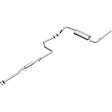 1991 Honda Civic - Direct-Fit Exhaust Series, Cat-Back, Exhaust System, 1.6L 4Cyl, Made of Aluminized Steel