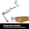 106-0360 Cat-Back Exhaust System, 4.0L, 6Cyl, Made of Aluminized Steel, Direct-Fit Exhaust Series