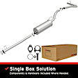 2001 Toyota Tacoma - Direct-Fit Exhaust Series, Cat-Back, Exhaust System, 2.4L 4Cyl, Made of Aluminized Steel