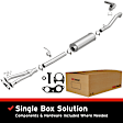 1997 Chevrolet K1500 - Direct-Fit Exhaust Series, Cat-Back, Exhaust System, 5.7L 8Cyl, Made of Aluminized Steel