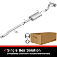 2012 GMC Sierra 1500 - Direct-Fit Exhaust Series Cat-Back, Exhaust System, 4.3L 6Cyl, Made of Stainless Steel