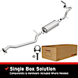 106-0509 Cat-Back Exhaust System, Made of Aluminized Steel, Direct-Fit Exhaust Series