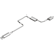 1998 Dodge Intrepid - Direct-Fit Exhaust Series Cat-Back, Exhaust System, 2.7L 6Cyl, Made of Aluminized Steel