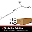 2008 Acura TL - Direct-Fit Exhaust Series, Cat-Back, Exhaust System, 3.2L 6Cyl, Made of Aluminized Steel