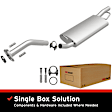 2013 Toyota Corolla - Direct-Fit Exhaust Series, Cat-Back, Exhaust System, 1.8L 4Cyl, Made of Aluminized Steel