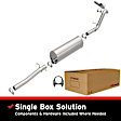 106-0595 Cat-Back Exhaust System, Made of Aluminized Steel, Direct-Fit Exhaust Series