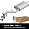 106-0626 Cat-Back Exhaust System, 1.8L, 4Cyl, Made of Aluminized Steel, Direct-Fit Exhaust Series