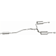 106-0642 Cat-Back Exhaust System, Made of Aluminized Steel, Direct-Fit Exhaust Series