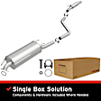 106-0644 Cat-Back Exhaust System, Made of Aluminized Steel, Direct-Fit Exhaust Series