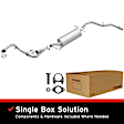 106-0671 Cat-Back Exhaust System, 3.3L, 6Cyl, Made of Aluminized Steel, Direct-Fit Exhaust Series
