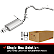 106-0673 Cat-Back Exhaust System, 1.6L, 4Cyl, Made of Aluminized Steel, Direct-Fit Exhaust Series