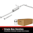 1987 Toyota Pickup - Direct-Fit Exhaust Series, Cat-Back, Exhaust System, 2.4L 4Cyl, Made of Aluminized Steel