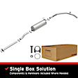 106-0686 Cat-Back Exhaust System, 3.0L, 6Cyl, Made of Aluminized Steel, Direct-Fit Exhaust Series