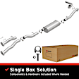 106-0710 Cat-Back Exhaust System, Made of Aluminized Steel, Direct-Fit Exhaust Series