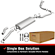 106-0717 Cat-Back Exhaust System, Made of Aluminized Steel, Direct-Fit Exhaust Series