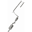 106-0719 Cat-Back Exhaust System, 1.8L, 4Cyl, Made of Aluminized Steel, Direct-Fit Exhaust Series