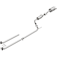 106-0719 Cat-Back Exhaust System, 1.8L, 4Cyl, Made of Aluminized Steel, Direct-Fit Exhaust Series