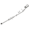 106-0722 Cat-Back Exhaust System, 2.4L, 4Cyl, Made of Aluminized Steel, Direct-Fit Exhaust Series