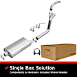 106-0730 Cat-Back Exhaust System, Made of Aluminized Steel, Direct-Fit Exhaust Series