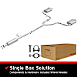 106-0733 Cat-Back Exhaust System, Made of Aluminized Steel, Direct-Fit Exhaust Series