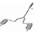 106-0733 Cat-Back Exhaust System, Made of Aluminized Steel, Direct-Fit Exhaust Series