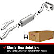 106-0745 Cat-Back Exhaust System, Made of Aluminized Steel, Direct-Fit Exhaust Series