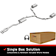 106-0773 Cat-Back Exhaust System, 3.6L, 6Cyl, Made of Aluminized Steel, Direct-Fit Exhaust Series