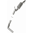 106-0808 Cat-Back Exhaust System, Made of Stainless Steel, Direct-Fit Exhaust Series